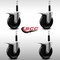 Service Caster 5'' SS Phenolic Swivel 3/4'' Expanding Stem Caster Set Total Lock Brake, 4PK SCC-SSEXTTL20S514-PHS-34-4 - alternate 3